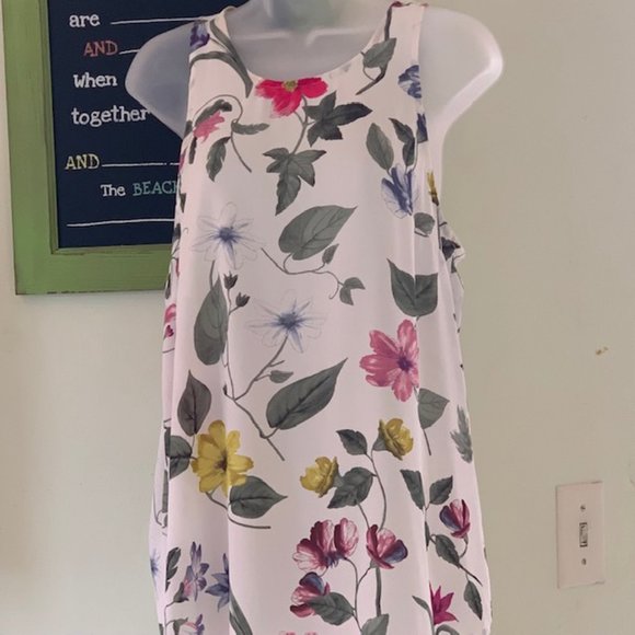 Violet & Claire Vibrant Botanical Halter Shirt L - Picture 2 of 12